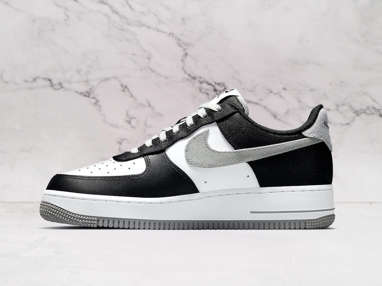 Nike Air Force 1 LV8 EMB 'Raiders' Black White – Team-Inspired Design with Air Cushioning
