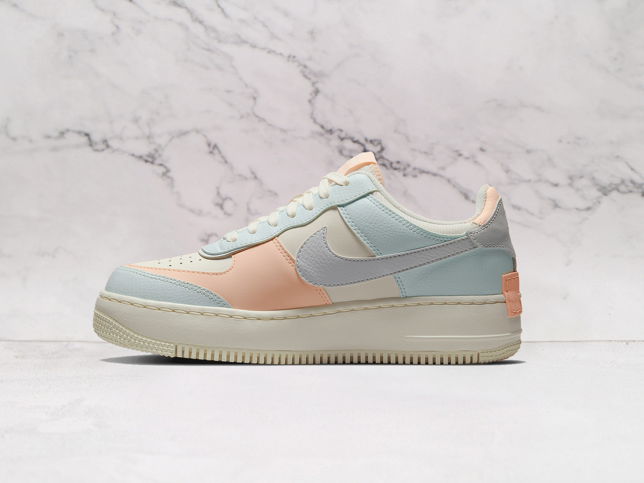 Nike Air Force 1 Shadow Barely Green Crimson Tint – Layered Design with Green and White Tones