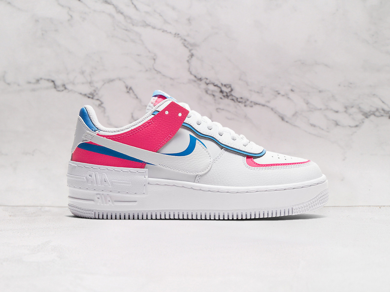 Nike Air Force 1 Shadow Cotton Candy – Layered Design with Pastel Accents
