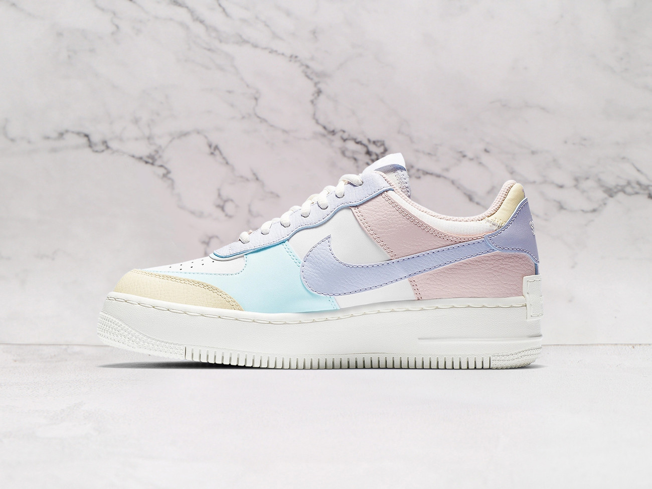 Nike Air Force 1 Shadow Pastel – Layered Design with Pastel Accents