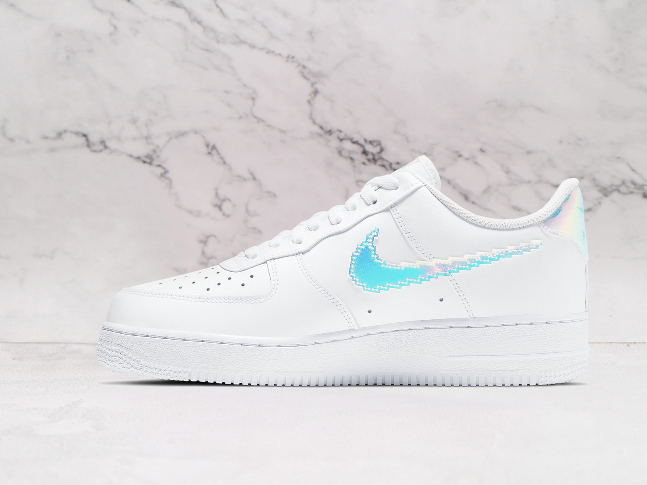 Nike Air Force 1 LV8 'Digital Swoosh' – Modern Pixelated Design