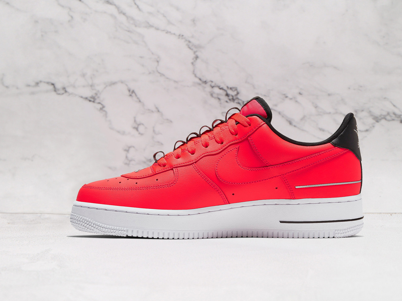 Nike Air Force 1 LV8 Double Air Red – Bold Red Design with Layered Swoosh Logos