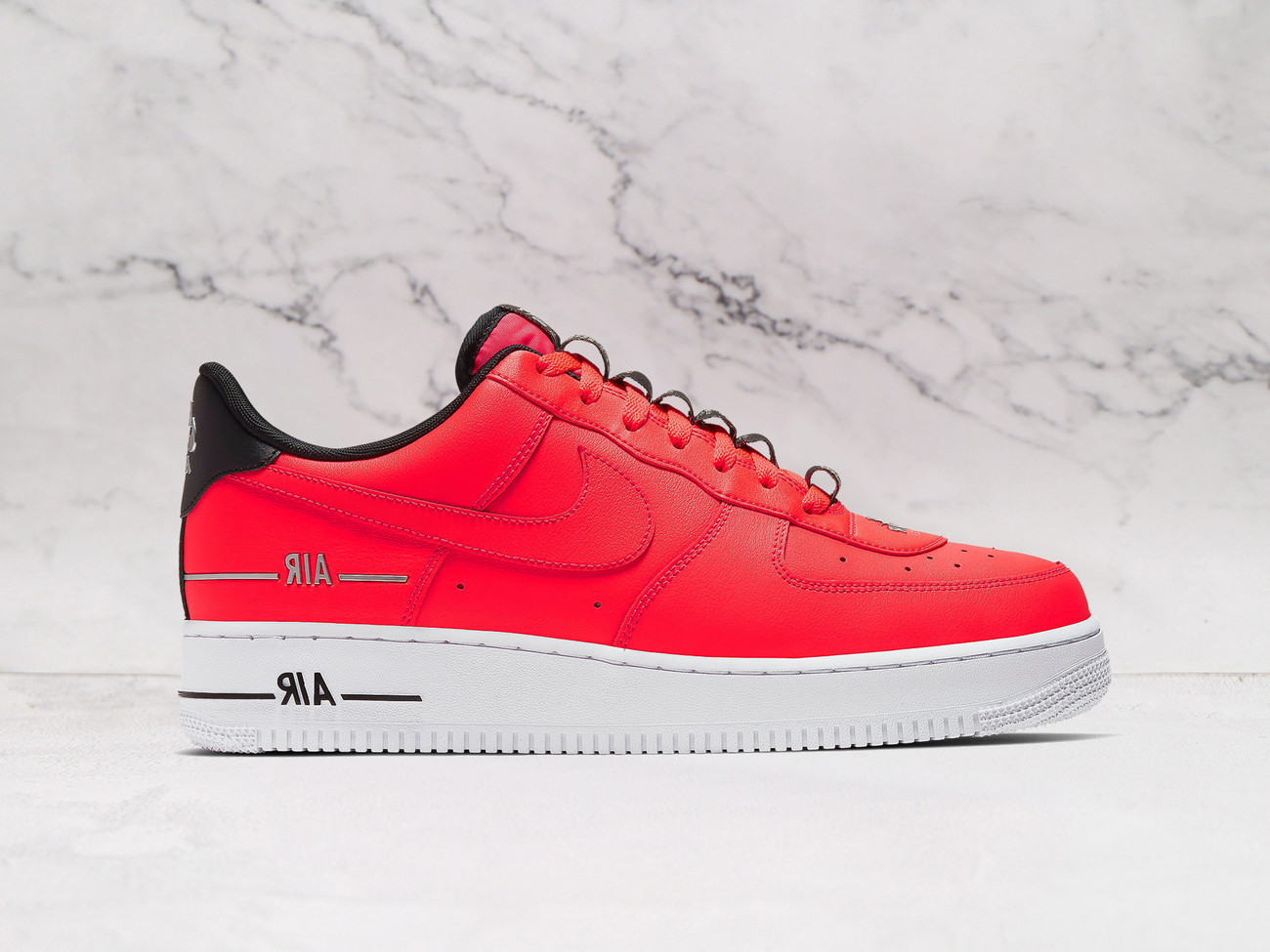 Nike Air Force 1 LV8 Double Air Red – Laser Crimson Upper with Layered Swoosh Logos