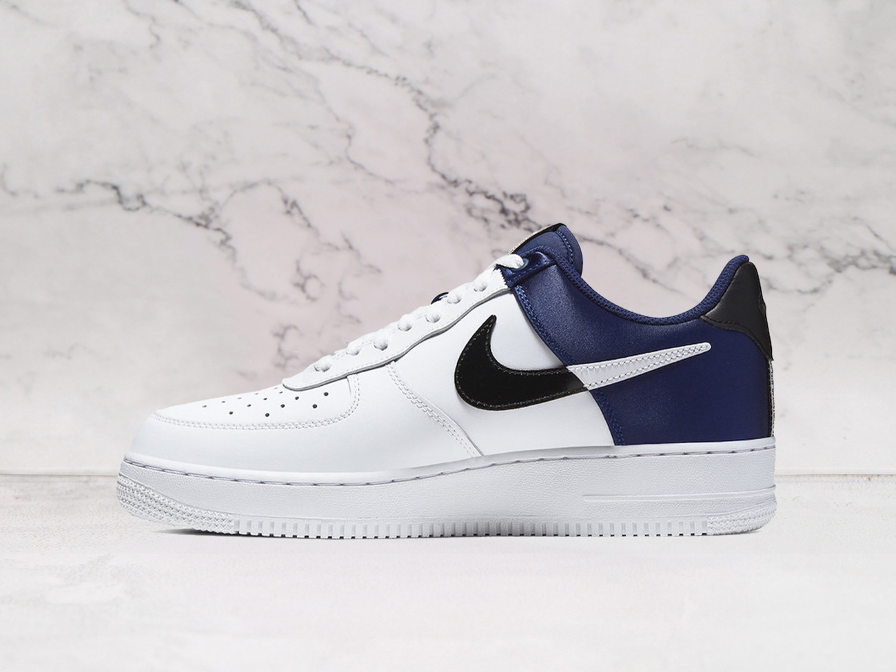 Nike Air Force 1 NBA Midnight Navy Satin – Premium Leather and Satin Design