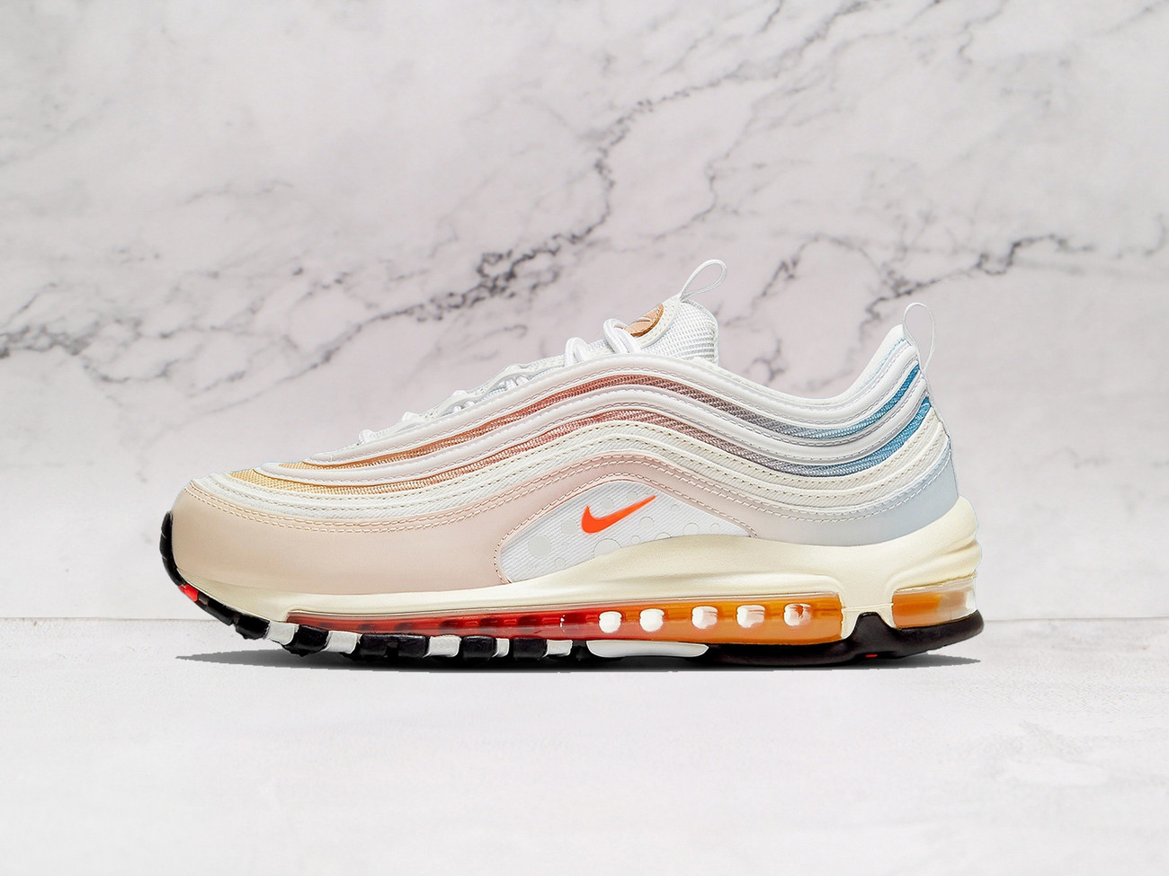 Nike Air Max 97 'The Future is in the Air' – Sail and White Sneaker with Infrared Details