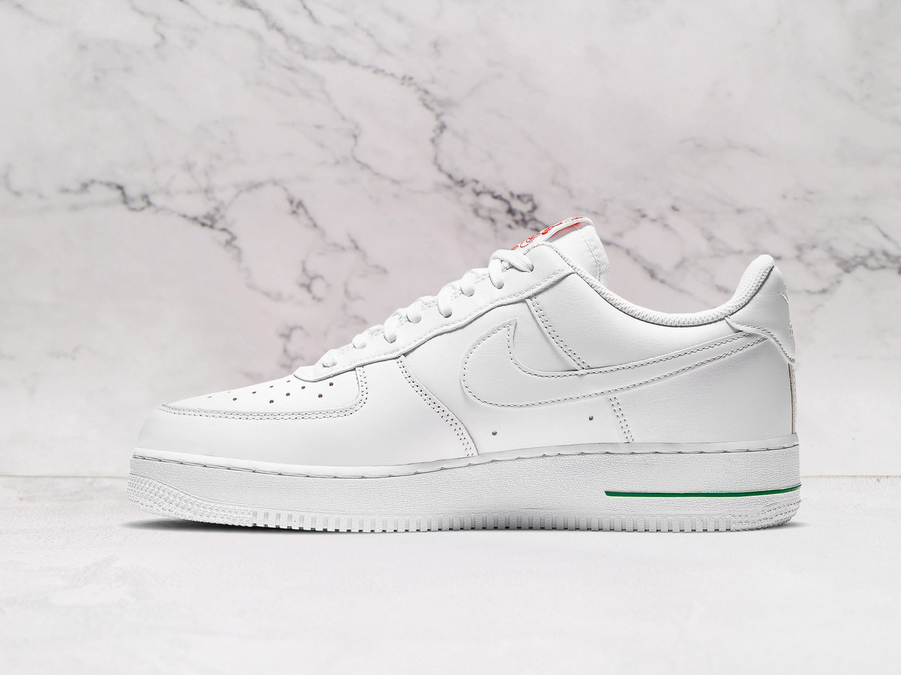 Nike Air Force 1 '07 LX 'Thank You Plastic Bag' – White Leather with Rose Graphic on Midsole