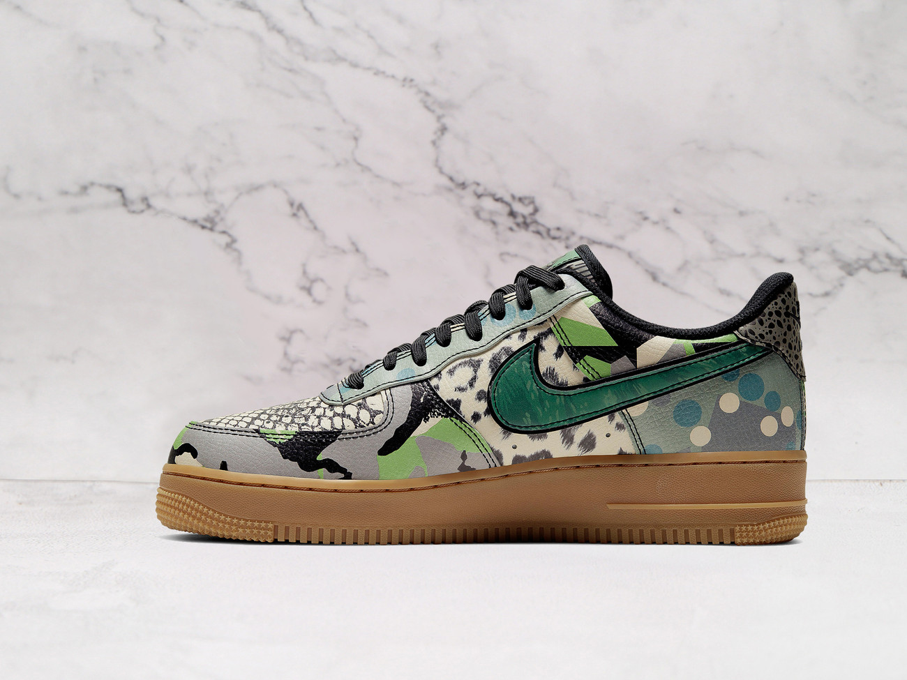Nike Air Force 1 Low 'City of Dreams' 2020 – Black Leather with Patchwork Patterns