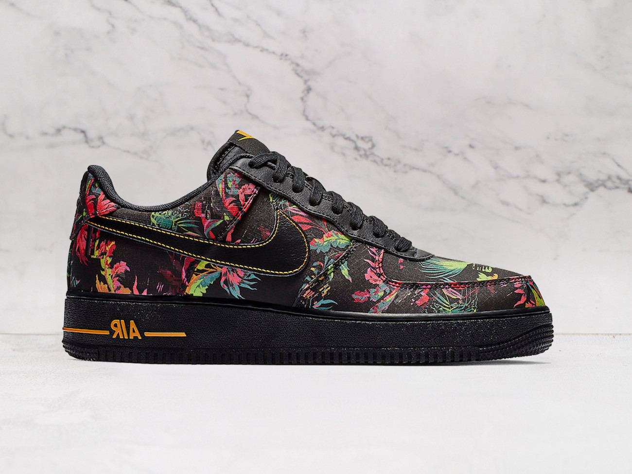 Nike Air Force 1 Low 'Floral' 2019 – Black Leather Upper with Floral Embroidery