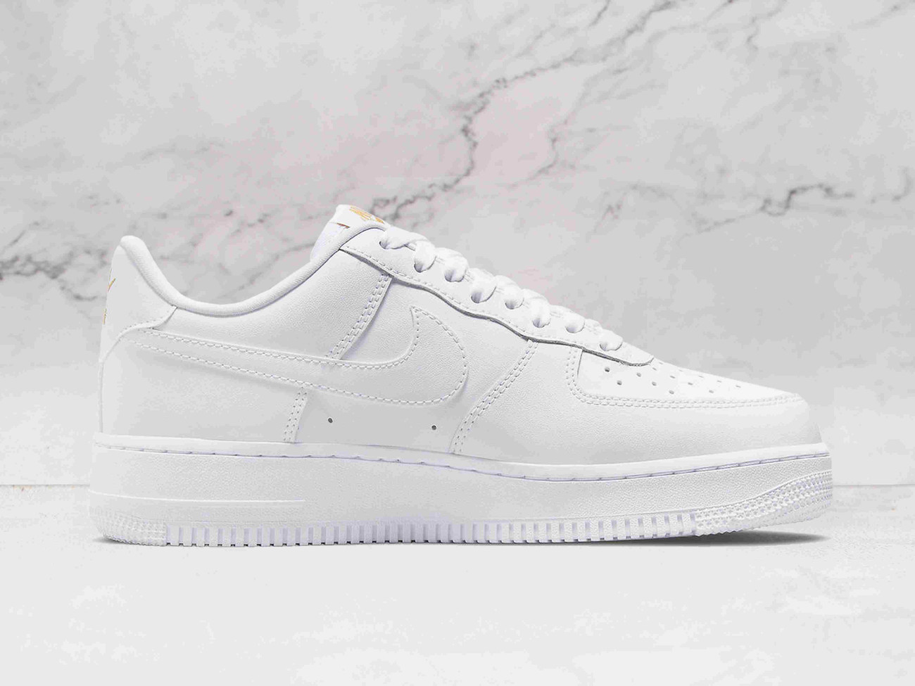 Nike Air Force 1 Low LX 'Lucky Charms' White Pendant – White Leather with Gold Accents and Removable Chain