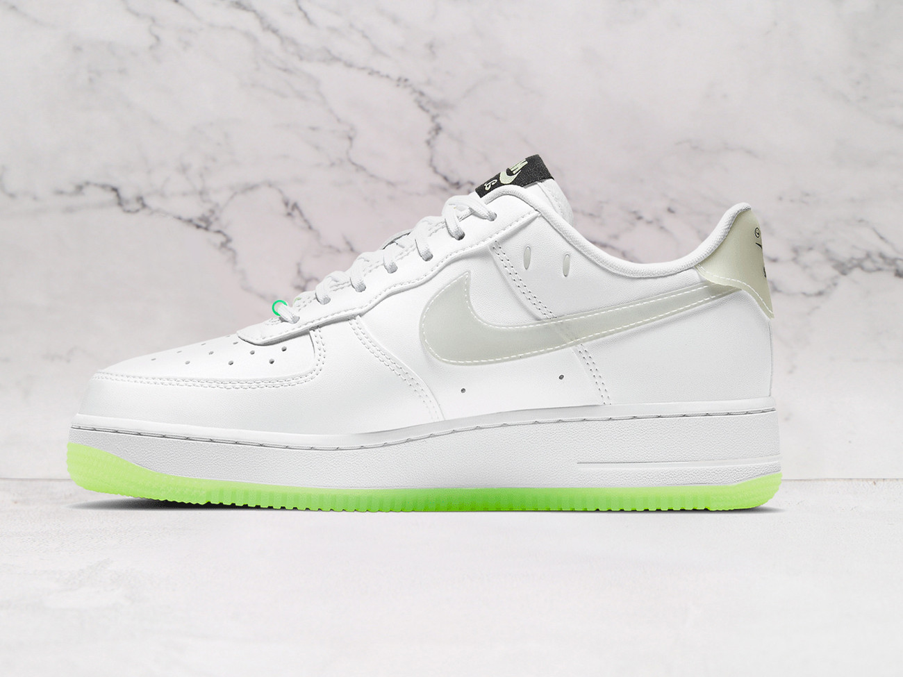 Nike Air Force 1 Have a Nike Day Glow in the Dark Volt – Vibrant Barely Volt with Smiley Face Design