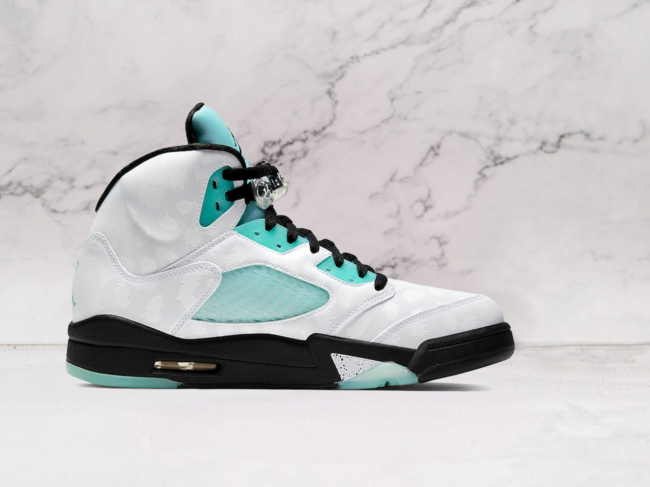 Jordan 5 Island Green – Metallic Silver Midsole and Island Green Accents