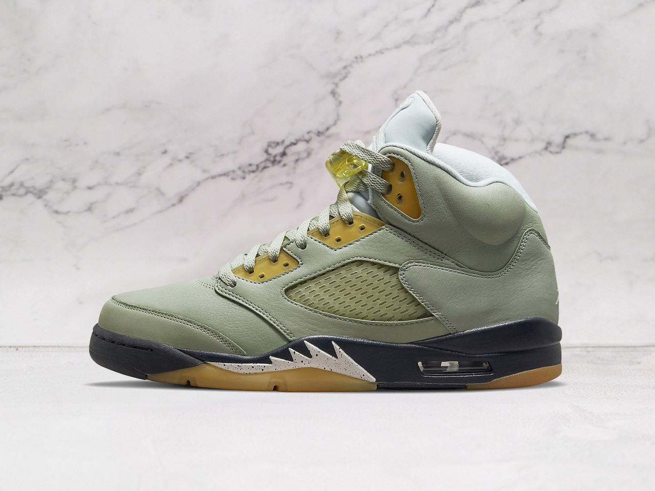 Air Jordan 5 Retro 'Jade Horizon' with Jade Leather Upper and Pink Glaze Accents