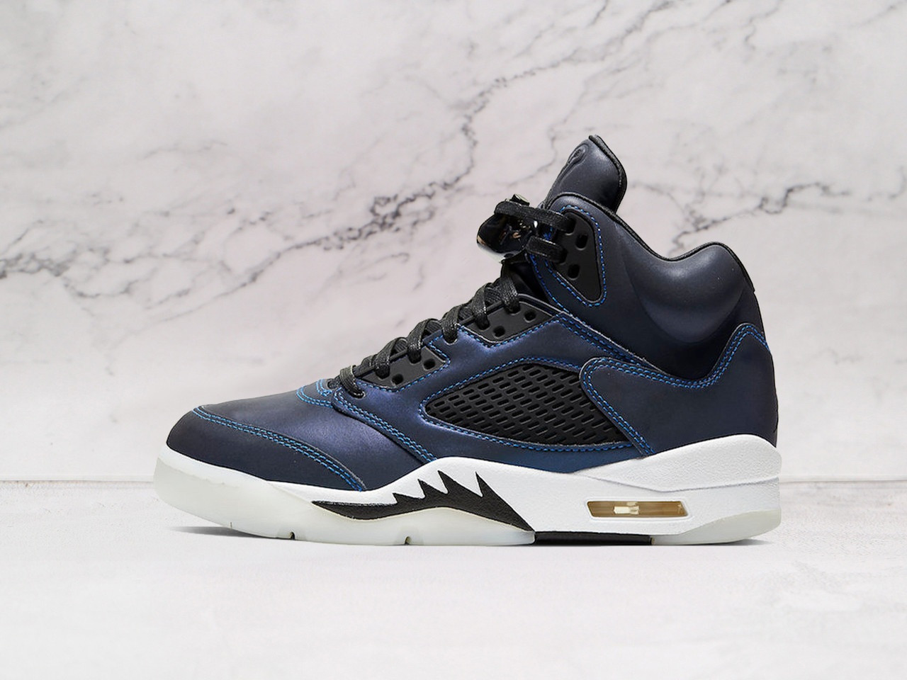 Air Jordan 5 Retro Oil Grey with 3M Reflective Upper and Shark Tooth Midsole