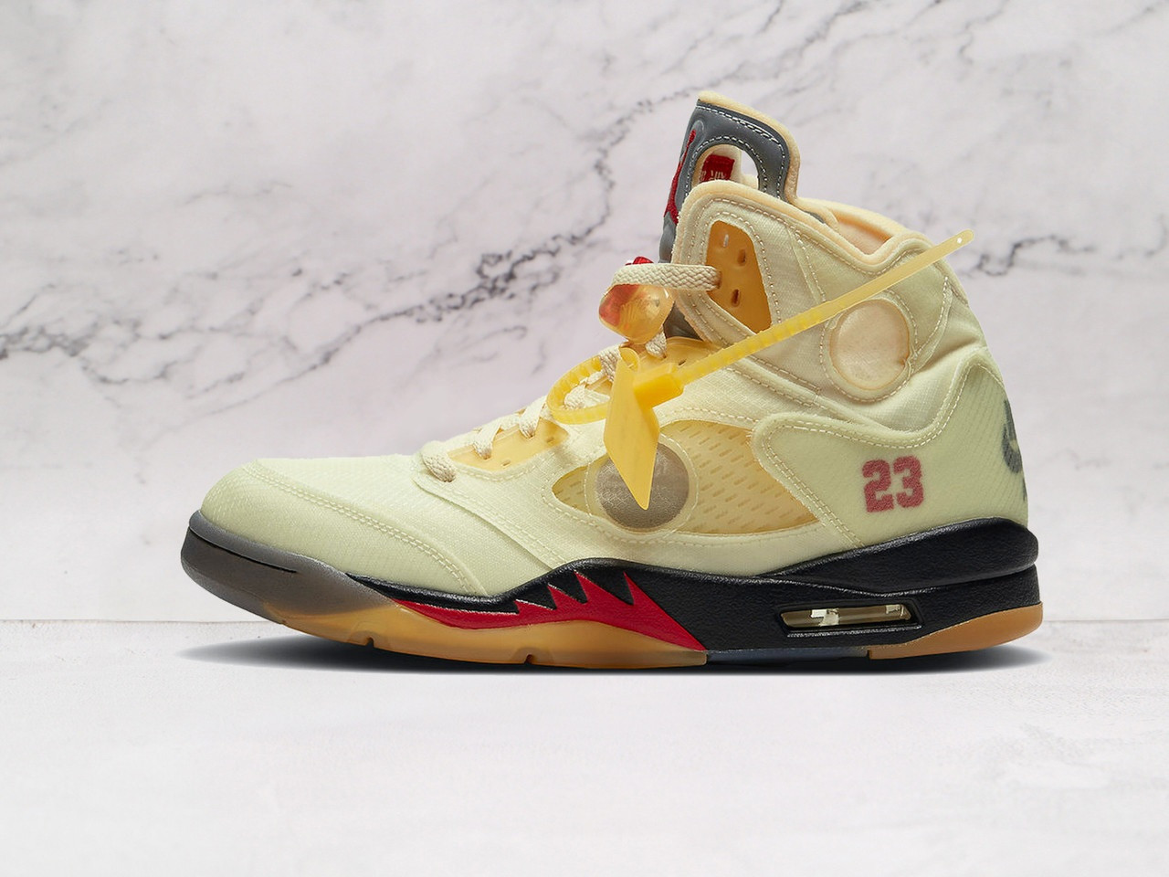 Air Jordan 5 Retro Off-White 'Sail' – Deconstructed Design