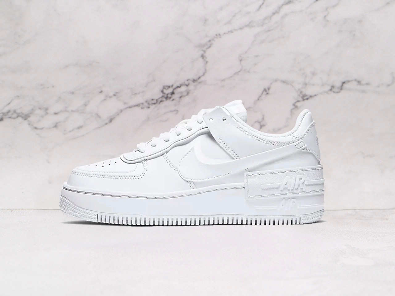 Air Force 1 Low Shadow Triple White – Clean White Design
