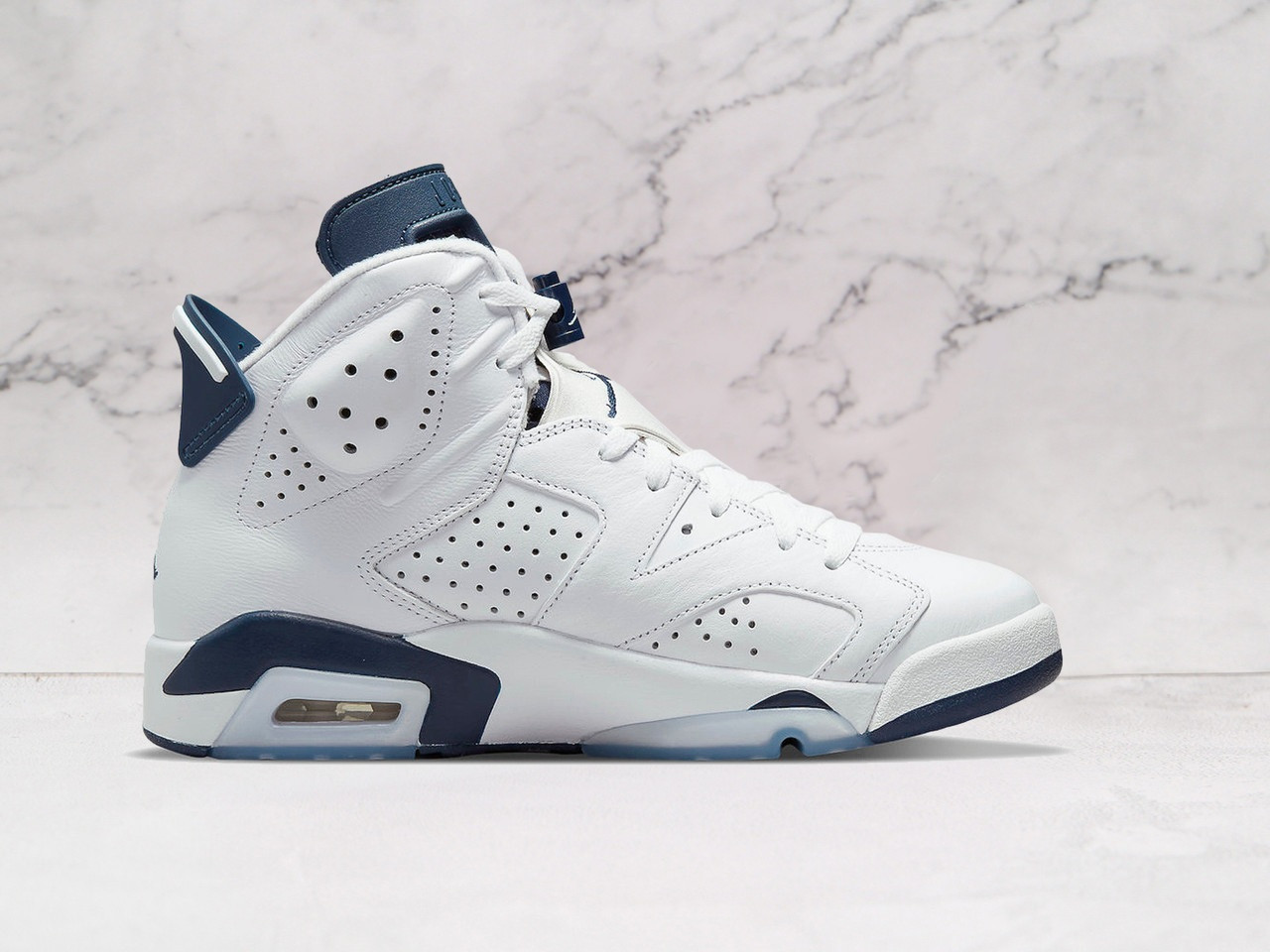 Air Jordan 6 Midnight Navy – Premium Leather Upper