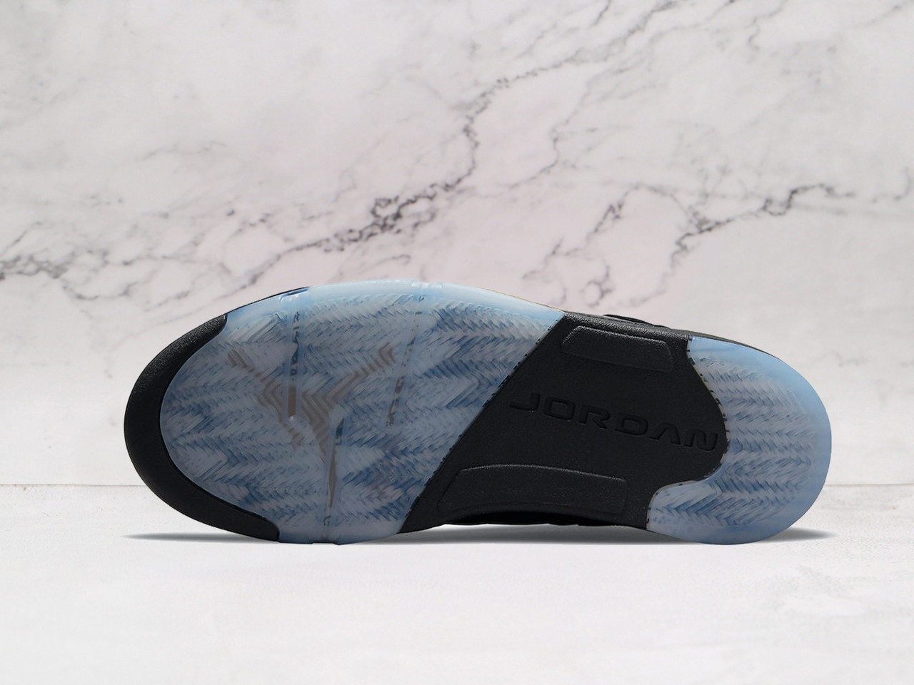 Custom Diploma-Inspired Sock Liners on Jordan 5 Wings