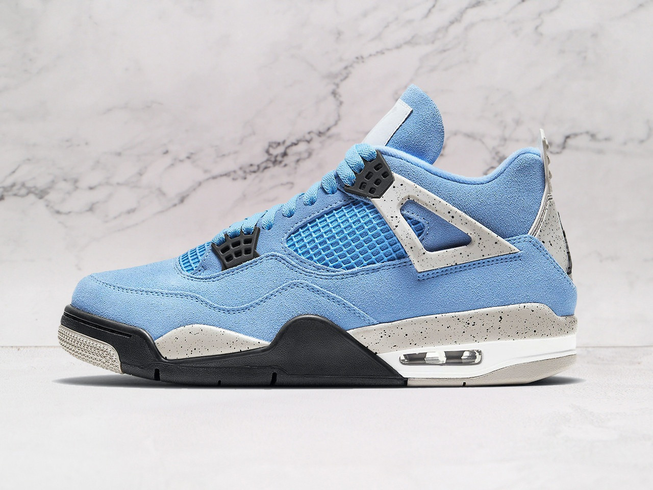 Air Jordan 4 Retro University Blue – Premium Suede Upper