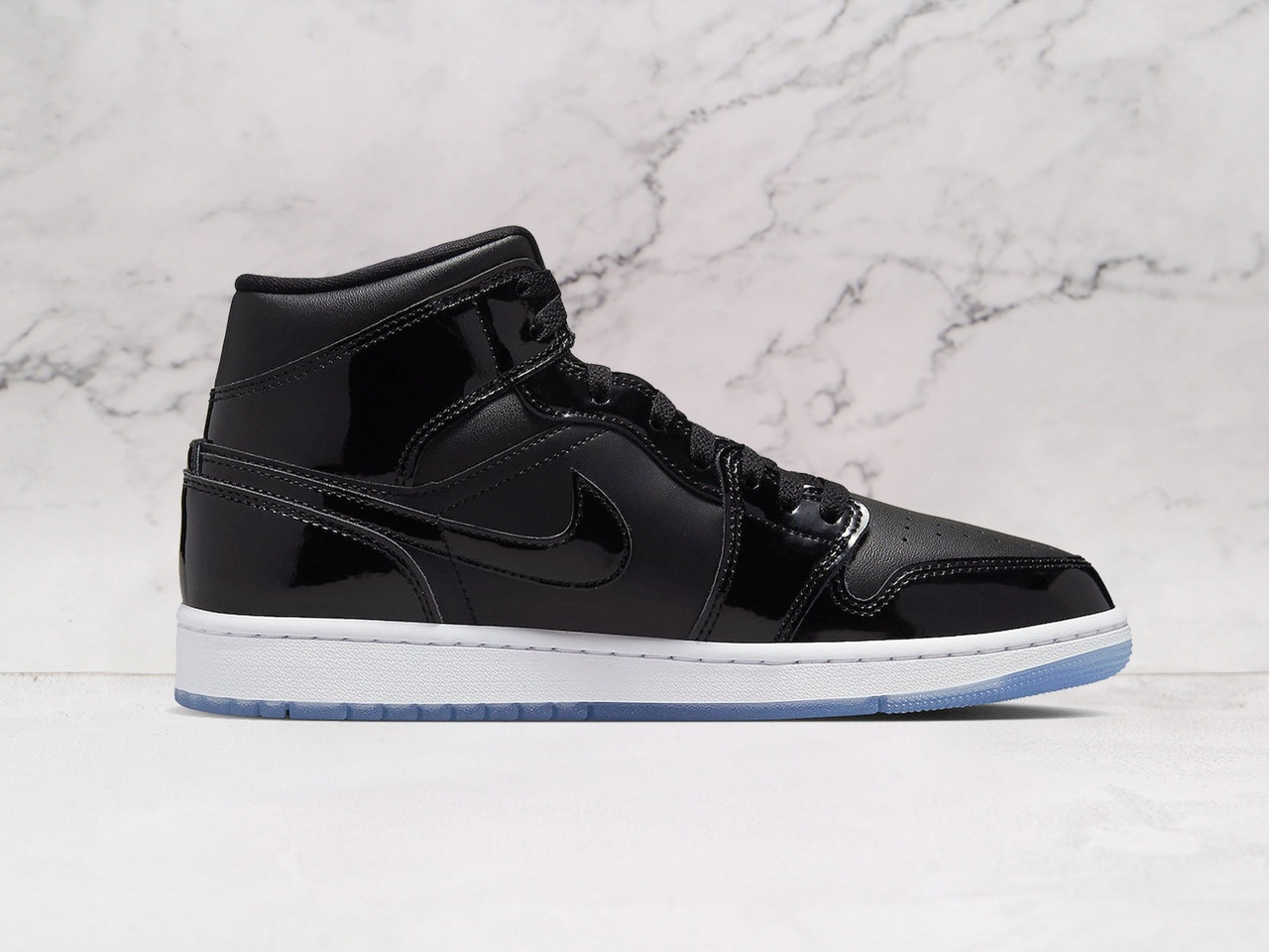 AJ1 Mid Space Jam – Dark Concord Tongue Branding