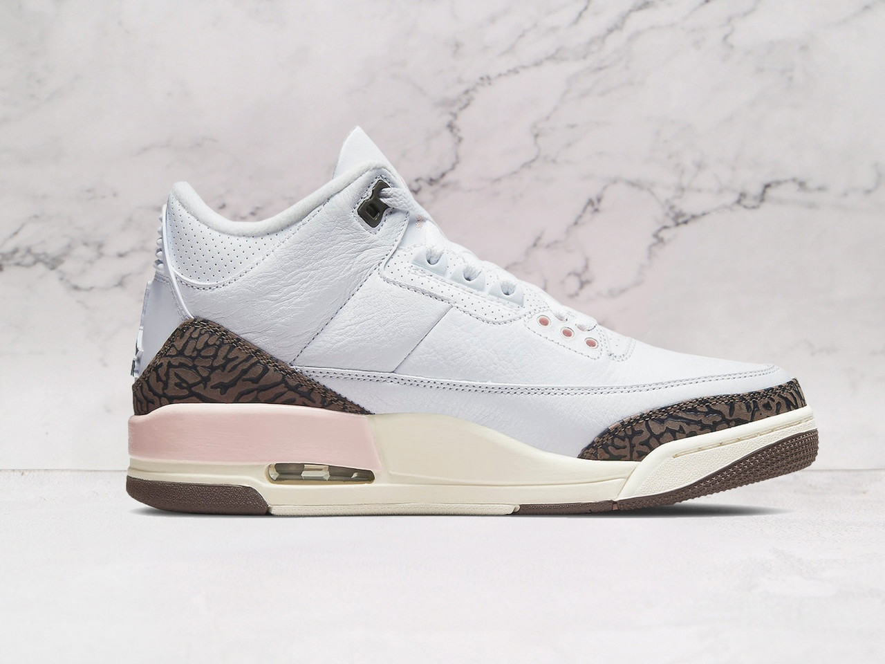 Jordan 3 Neapolitan – Dark Mocha Midsole & Pink Accents