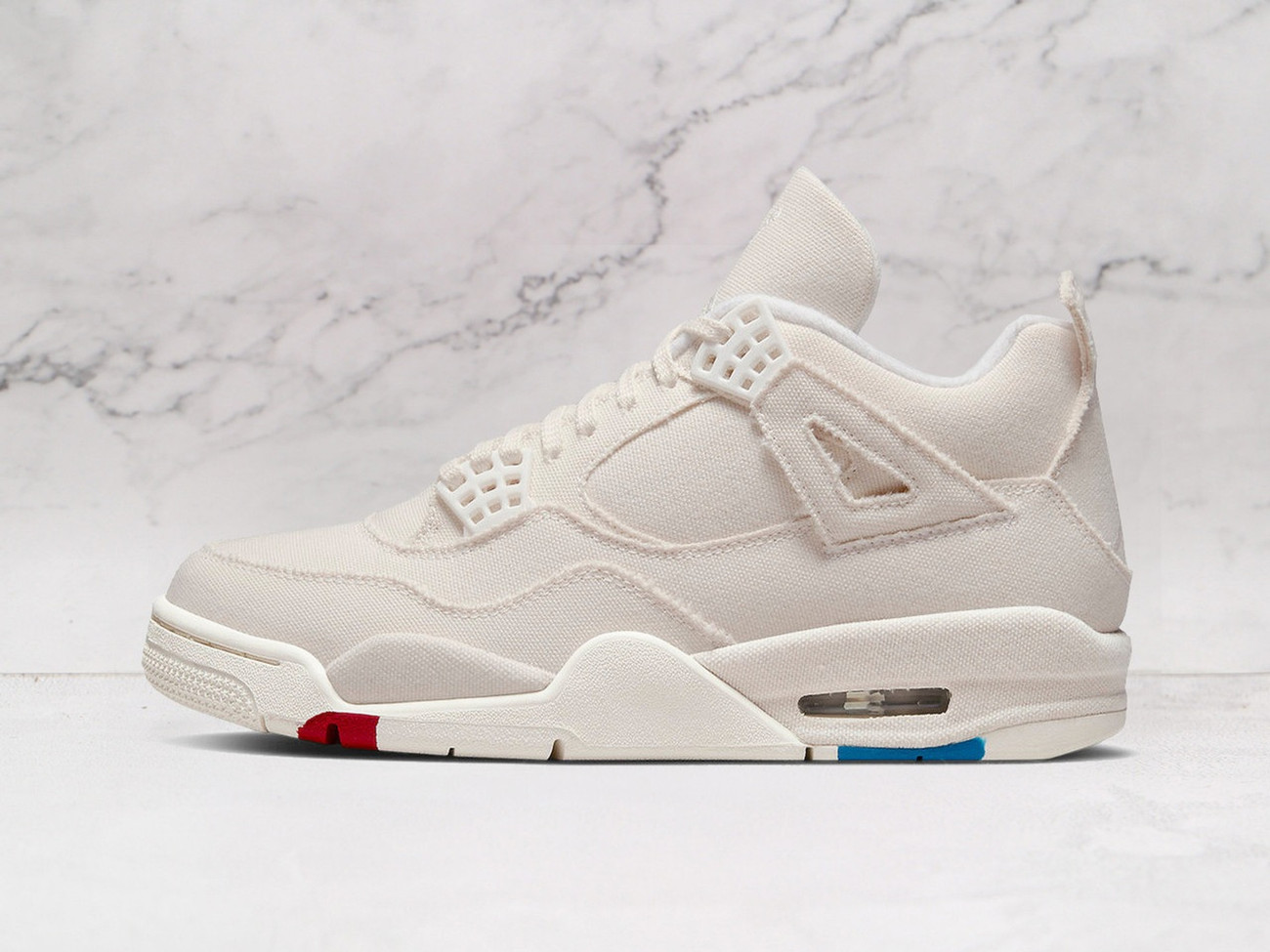 Jordan 4 Retro Blank Canvas – Minimalist White Sneaker