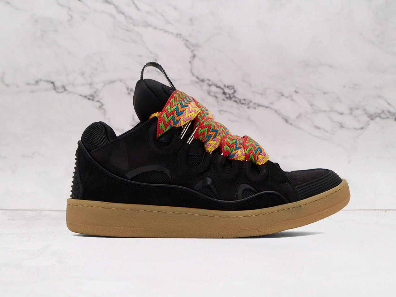 Lanvin Leather Curb Black – Luxury Streetwear Sneaker