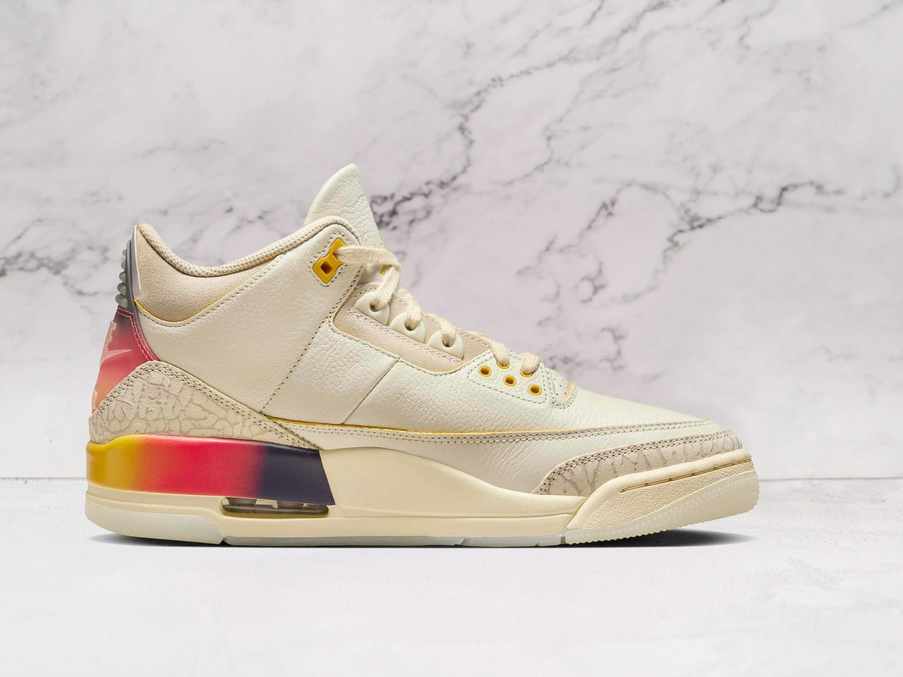 Jordan 3 Retro – Gradient Heel Tab & Air Cushioning