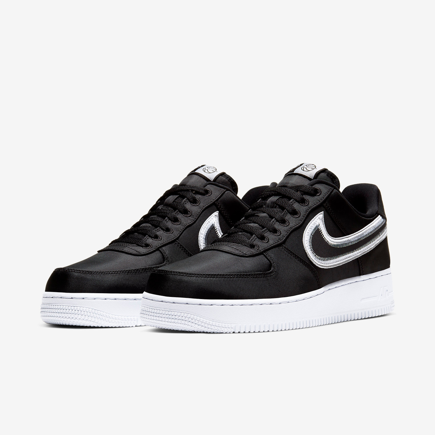 Air Force 1 Reverse Stitch Black