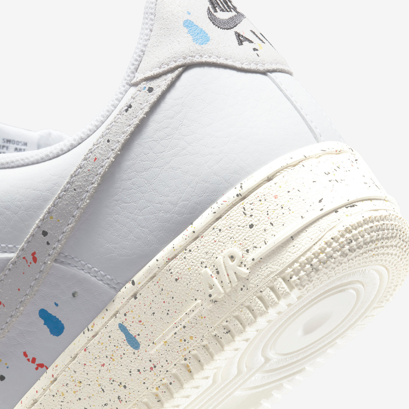 Air force 1 Lv8 Paint splatter White