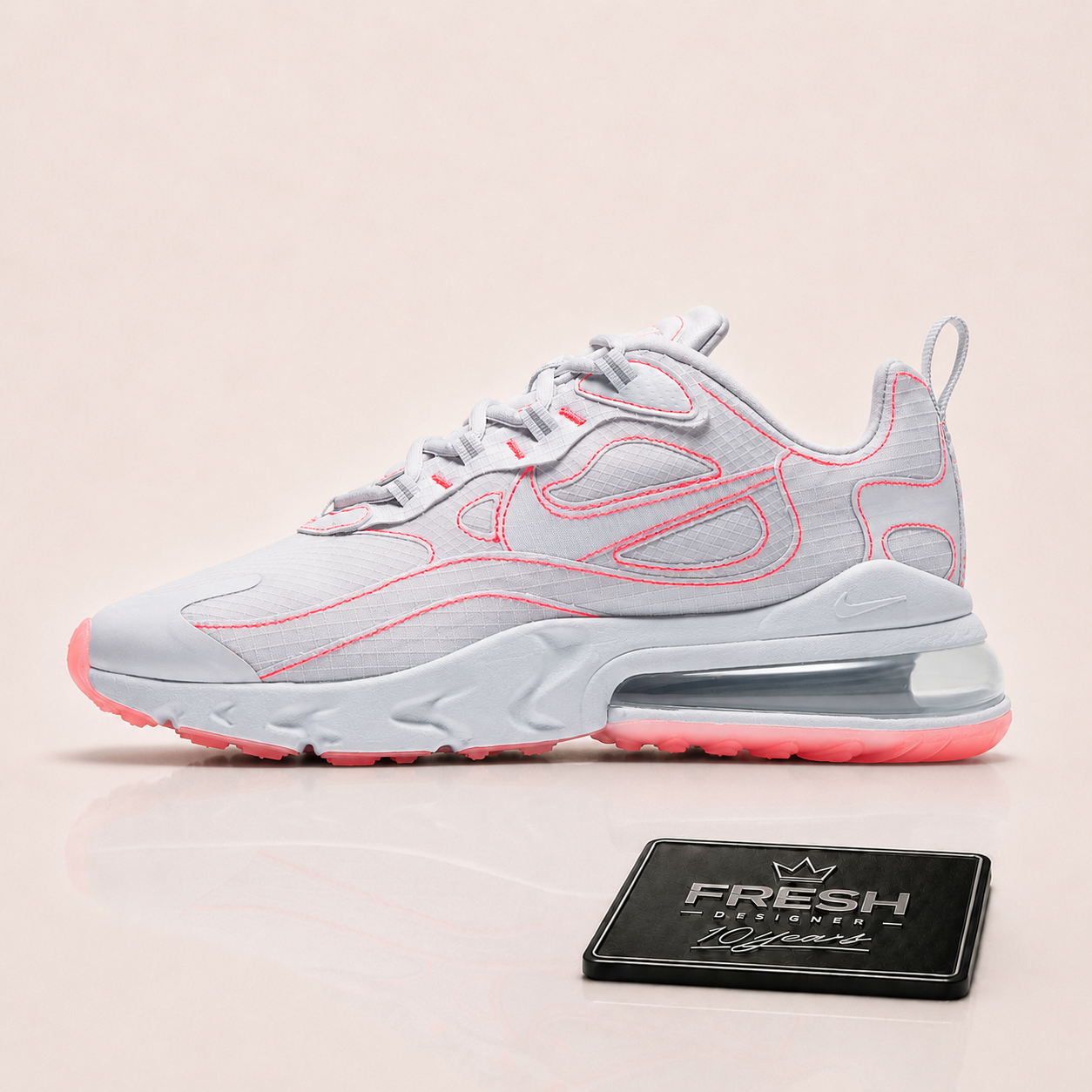 Air max 270 React Stitch White flash crimson