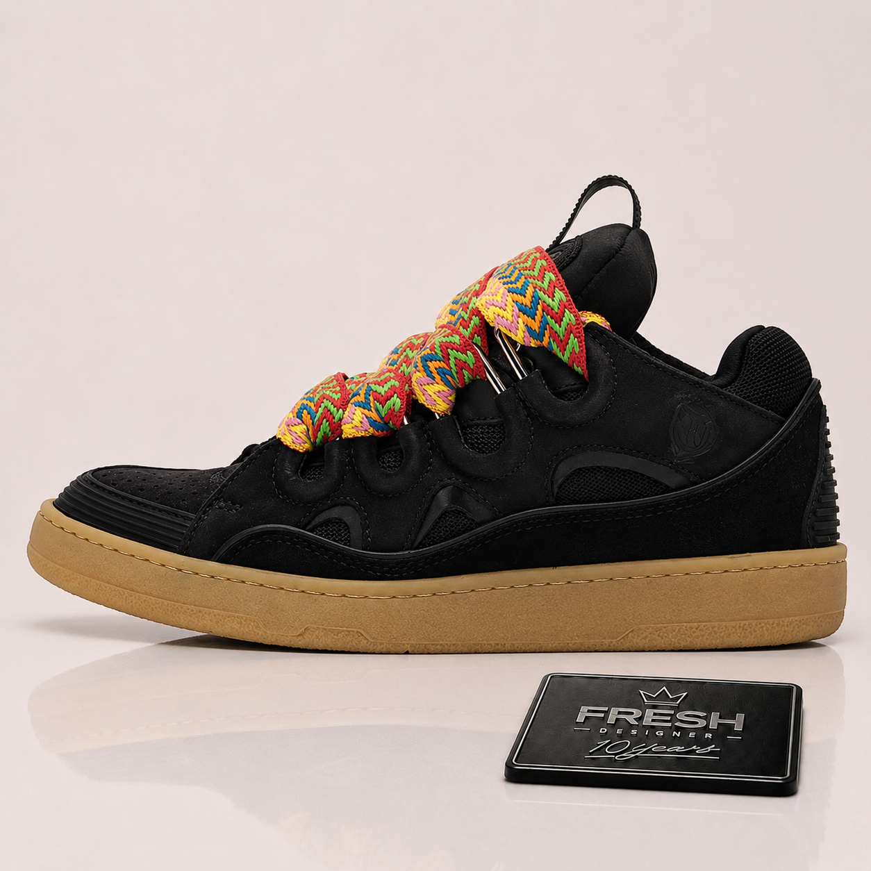 Lanvin Leather Curb Black