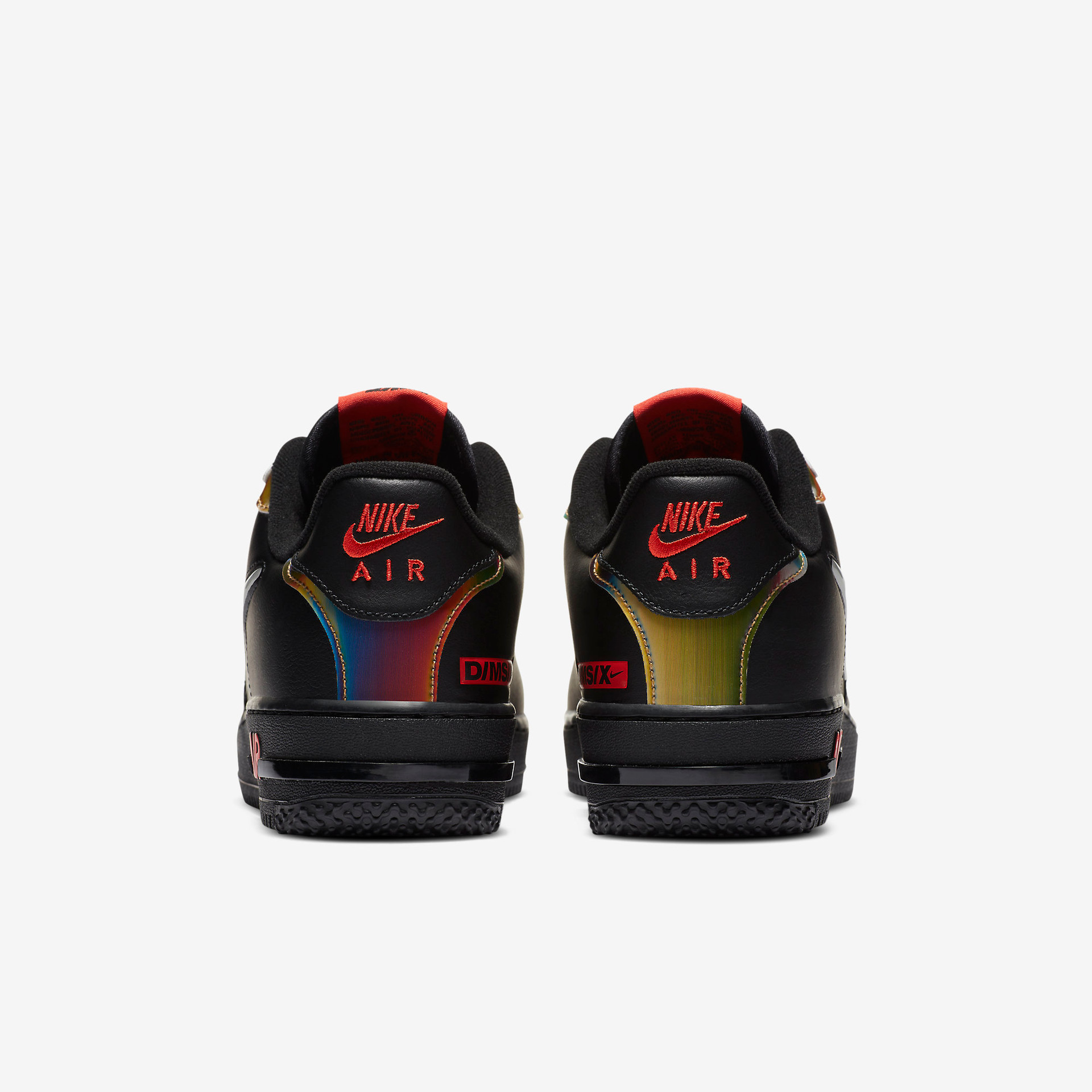 Air force 1 React Black red Habanero red