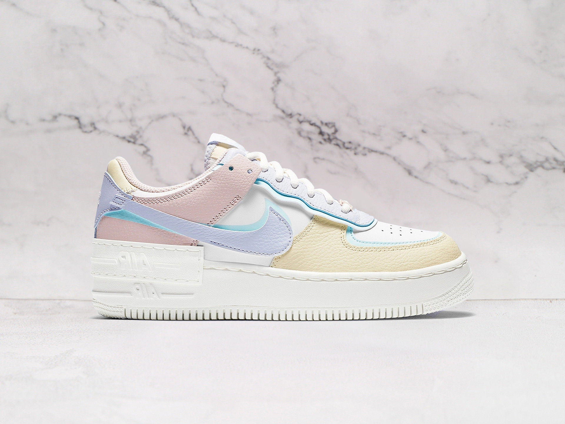 Nike Air Force 1 Shadow Pastel – Layered Design with Pastel Accents