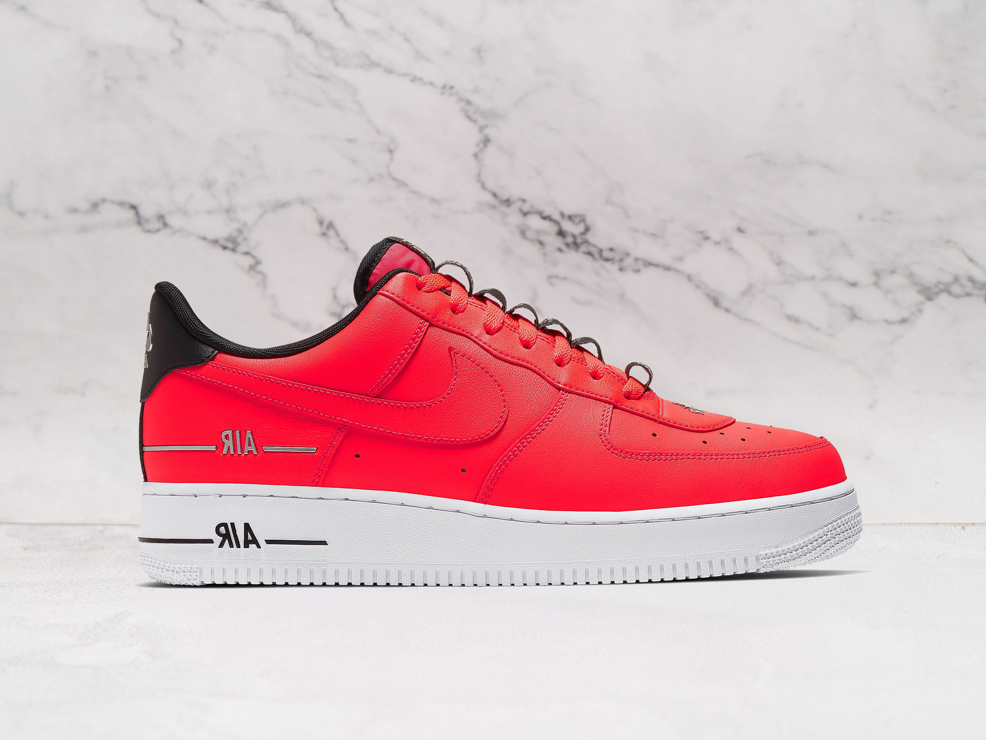 Nike Air Force 1 LV8 Double Air Red – Laser Crimson Upper with Layered Swoosh Logos