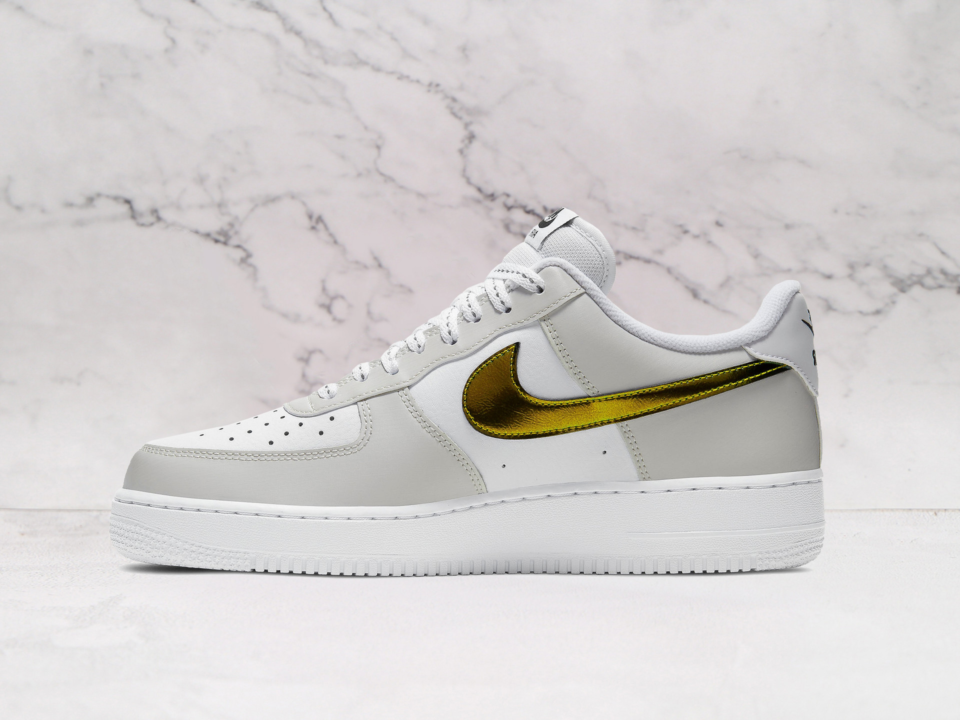 Nike Air Force 1 '07 LV8 'Metallic Summit White' – Reflective Design