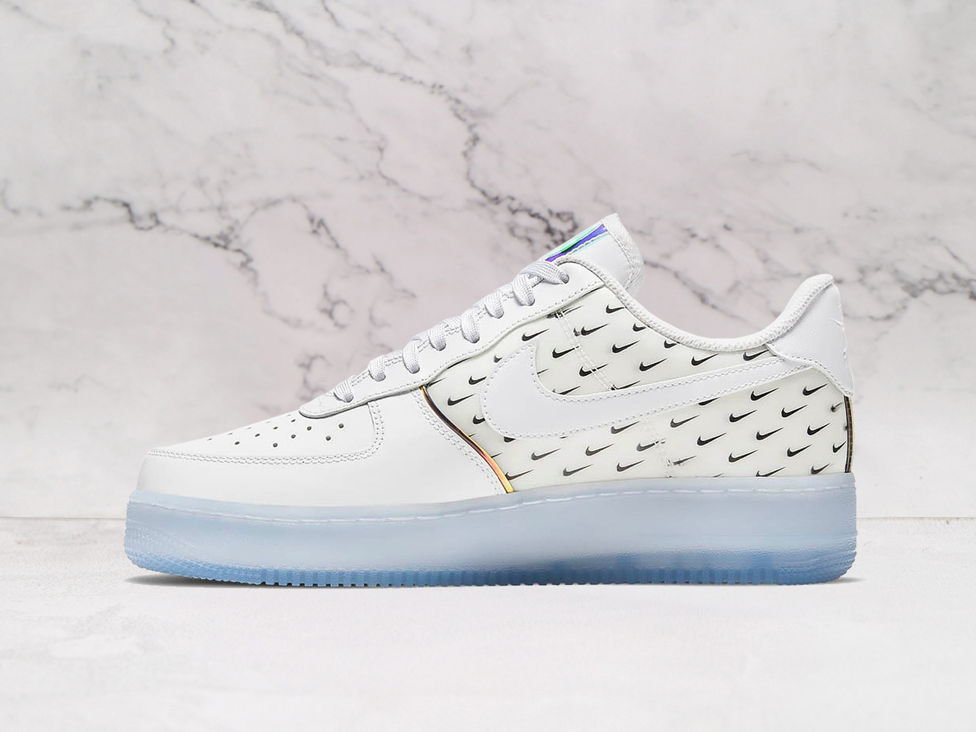 Nike Air Force 1 '07 Premium Swoosh Pattern – Multi-Color Design with Classic Comfort