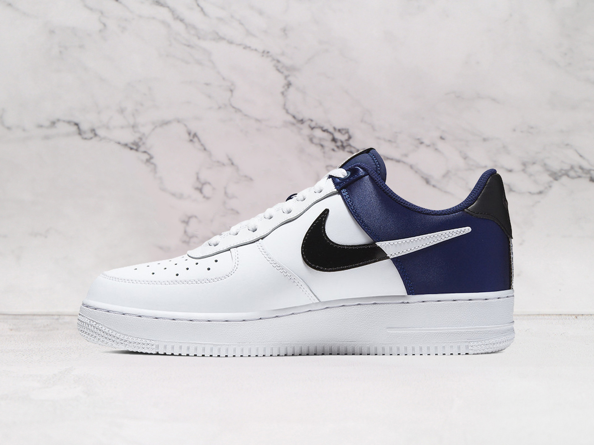 Nike Air Force 1 NBA Midnight Navy Satin – Premium Leather and Satin Design