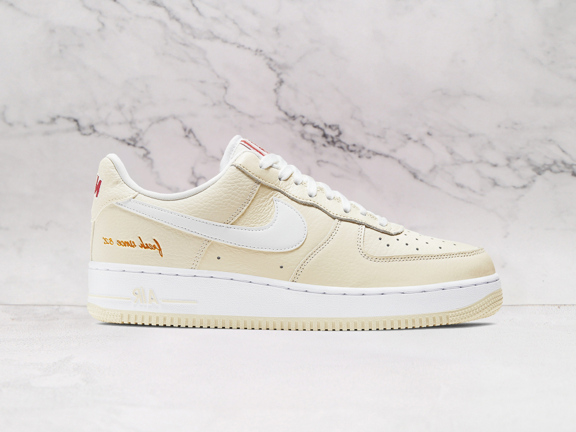 Nike Air Force 1 '07 Premium 'Popcorn' – Coconut Milk Leather Upper with Vintage Popcorn Box Branding