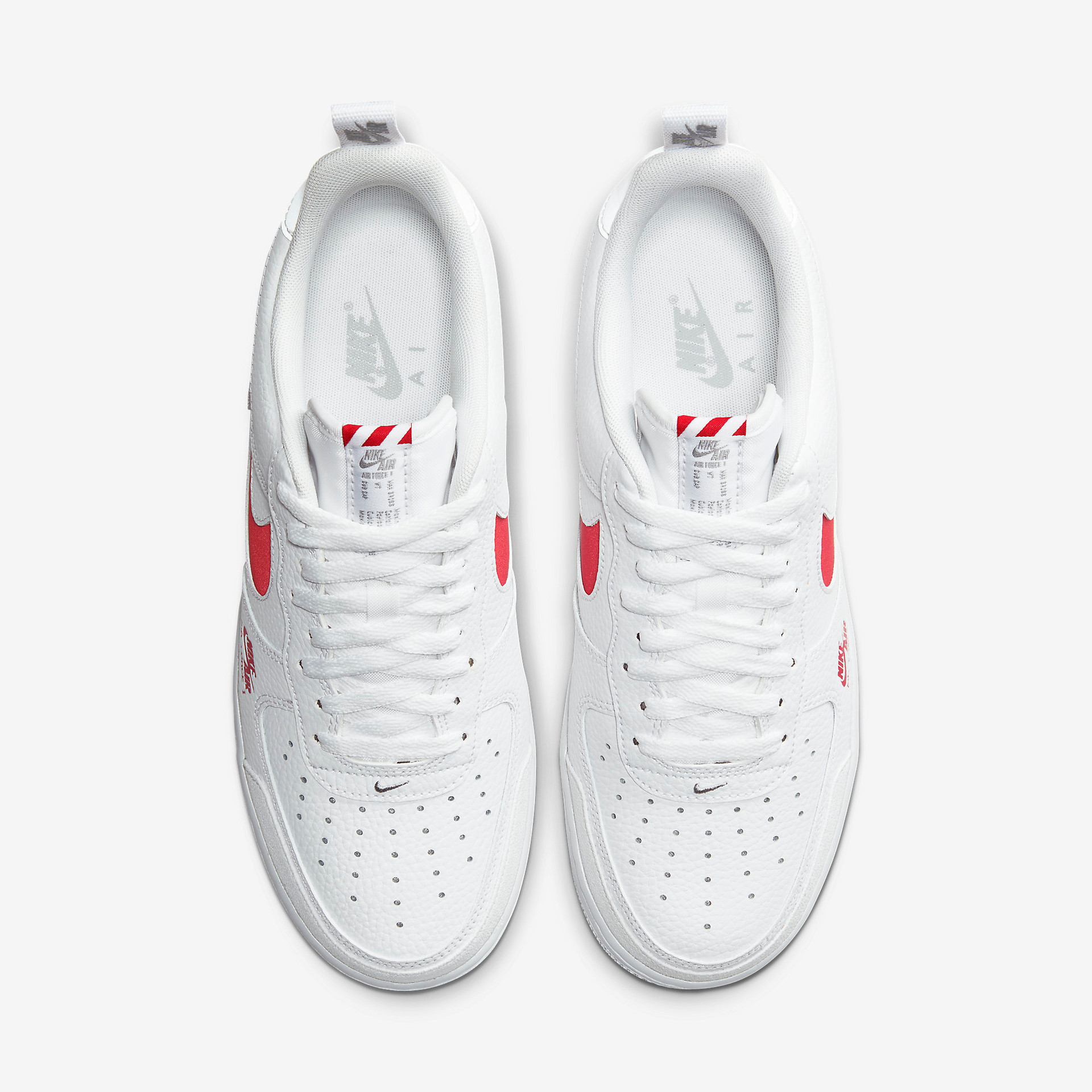 Air force 1 Lv8 Utility White red