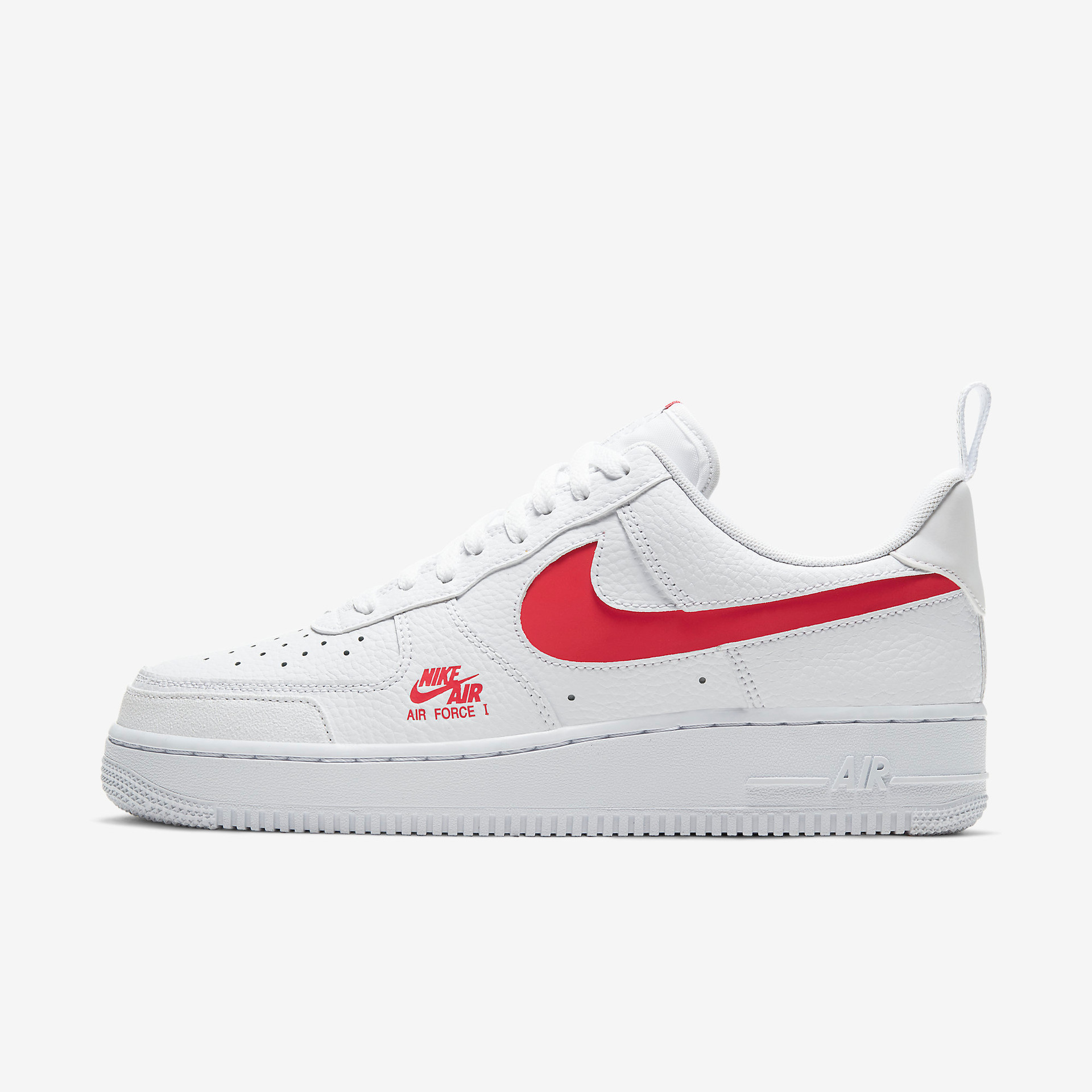 Air force 1 Lv8 Utility White red