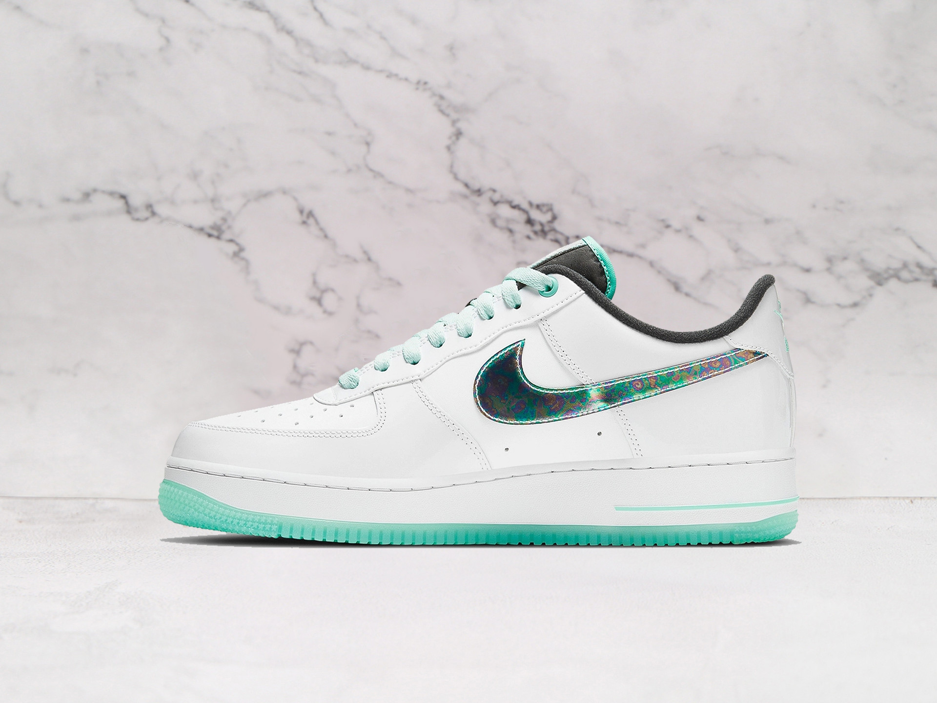 Nike Air Force 1 LV8 'Tropical Twist' – White Leather with Bold Tropical Twist Accents