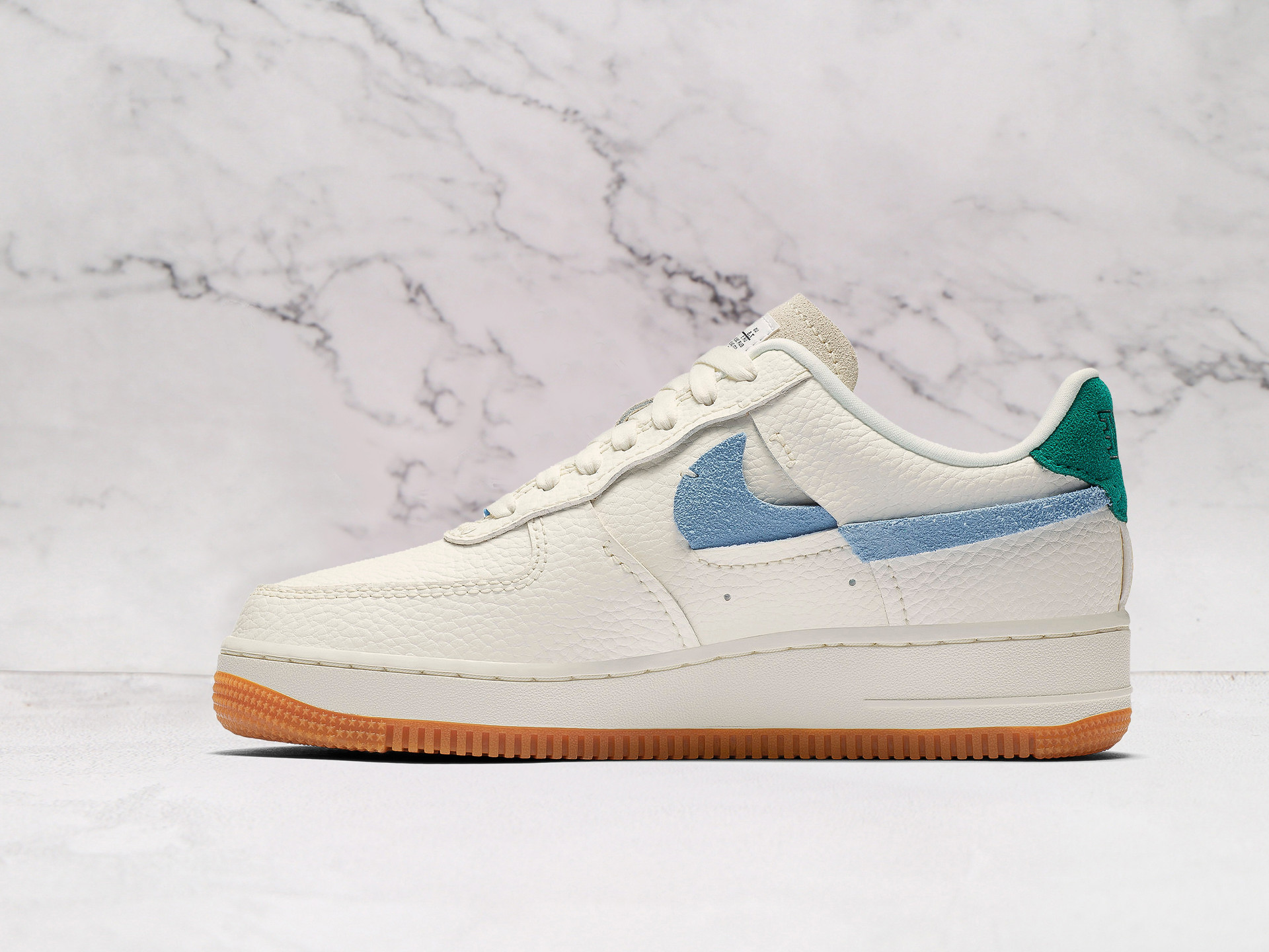 Nike Air Force 1 LXX 'Vandalized' Sail Green – Sail Leather with Mystic Green Swoosh and Gum Outsole