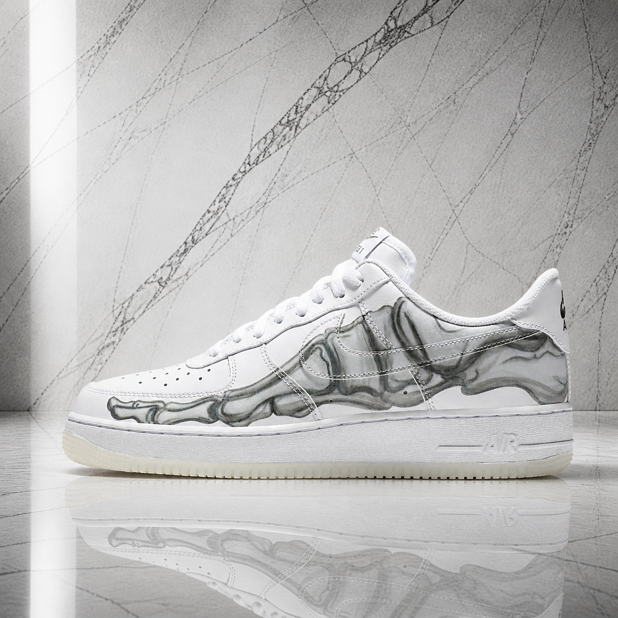 Air force 1 White skeleton halloween(2018)