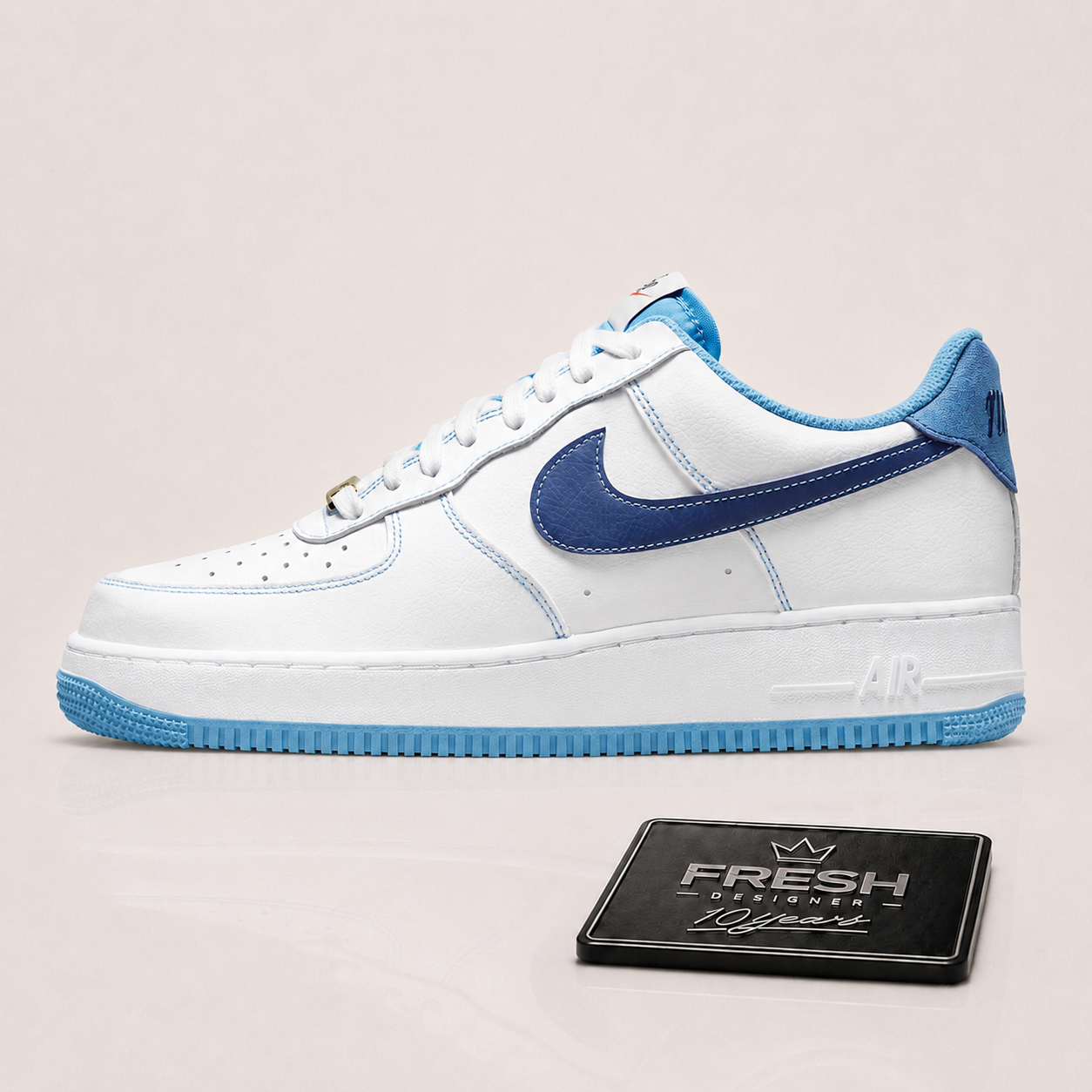 Air force 1 Contrast first use White university blue