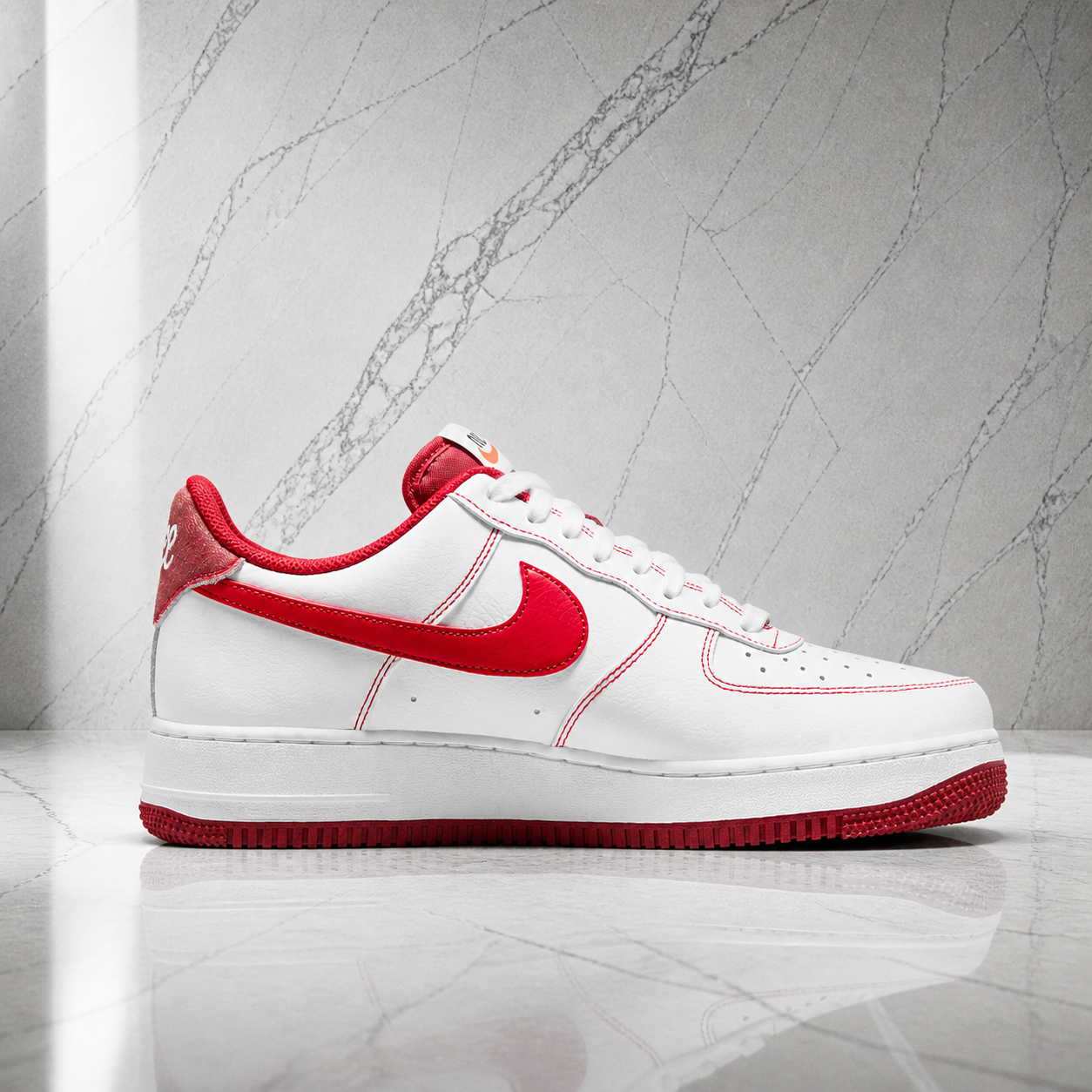 Air force 1 Contrast First use White university red