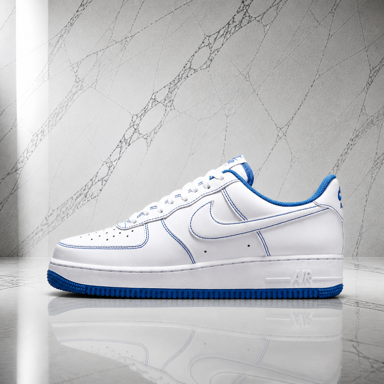 Air force 1 Contrast stitch White Game royal