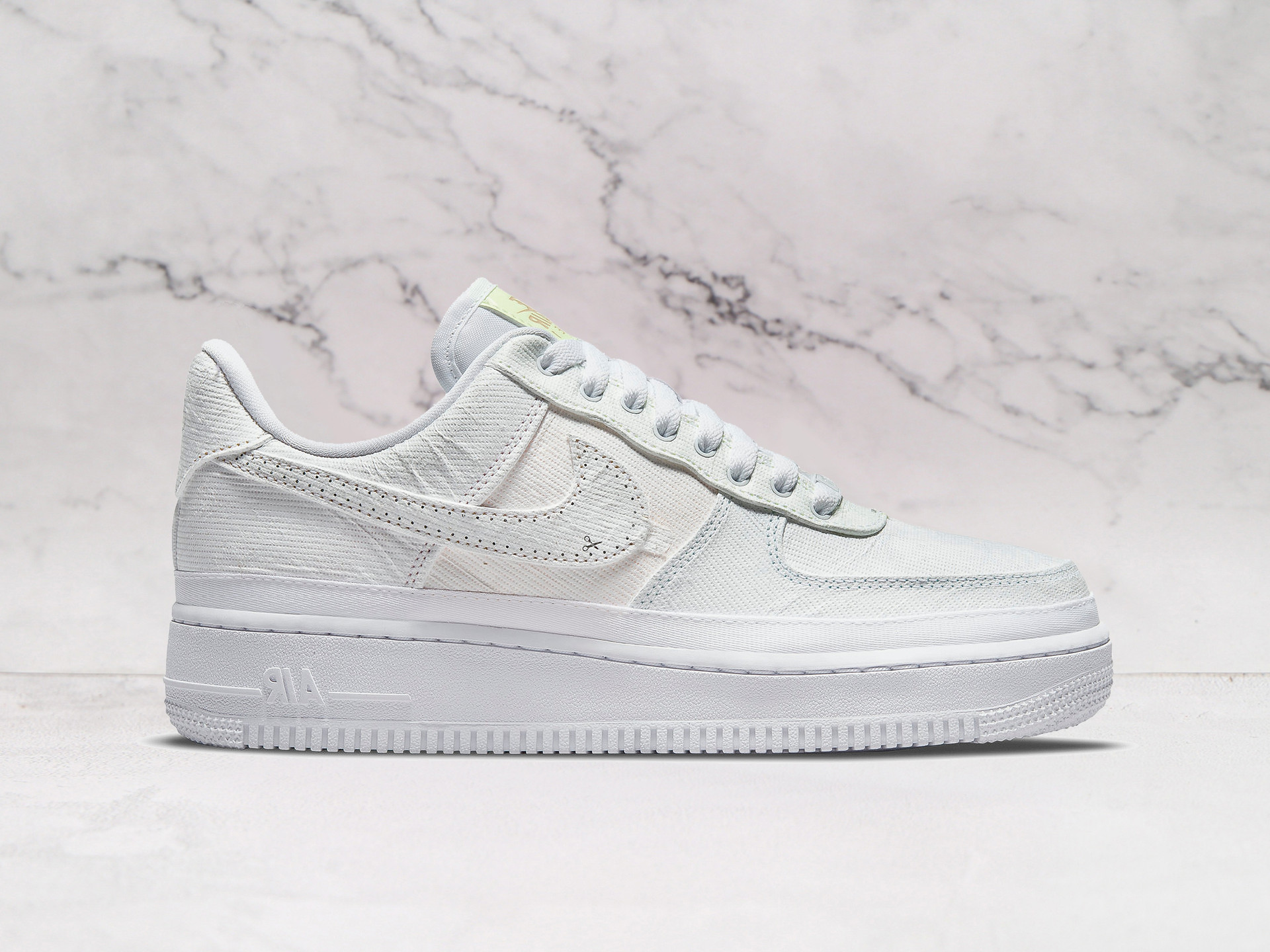 Air Force 1 Lx Reveal Tear-Away – White Canvas with Multi-Color Leather Base