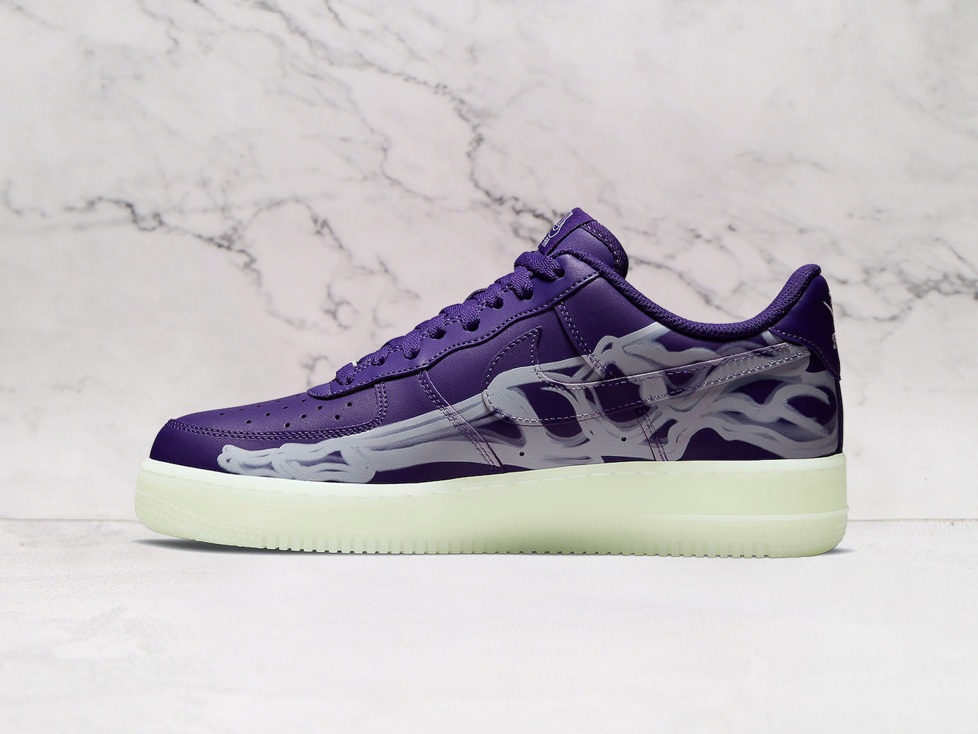 Air Force 1 Purple Skeleton Halloween – Skeletal