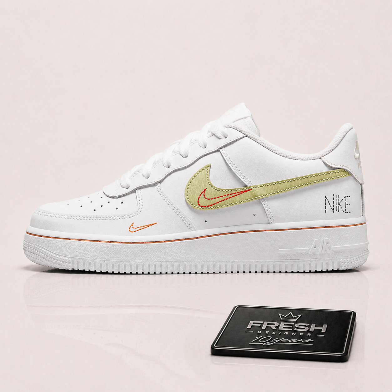 Air force 1 Lv8 White crimson