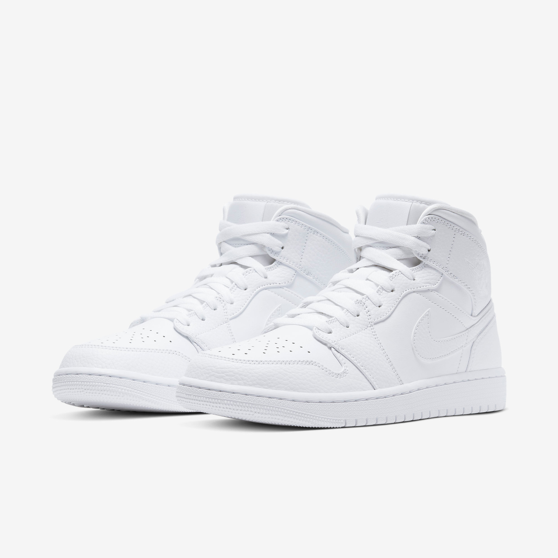 Air Jordan 1 Mid Triple White